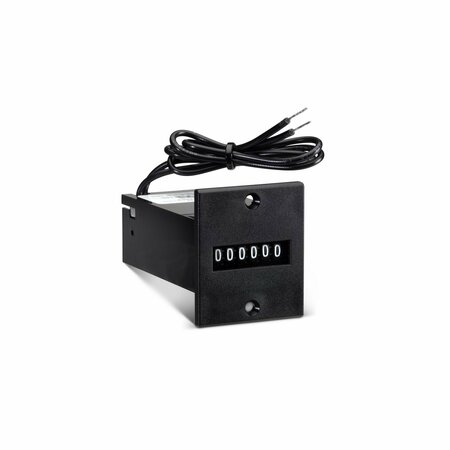 TRUMETER 125VDC, P PANEL MNT, NON-RESET in. 0in. 16in. Electromechanical Counter P12-4916AE